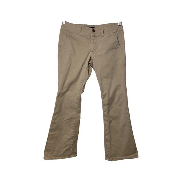 American Eagle Outfitters Khaki Pants Womens 6 Short Artist Stretch School Y2K - Picture 1 of 11